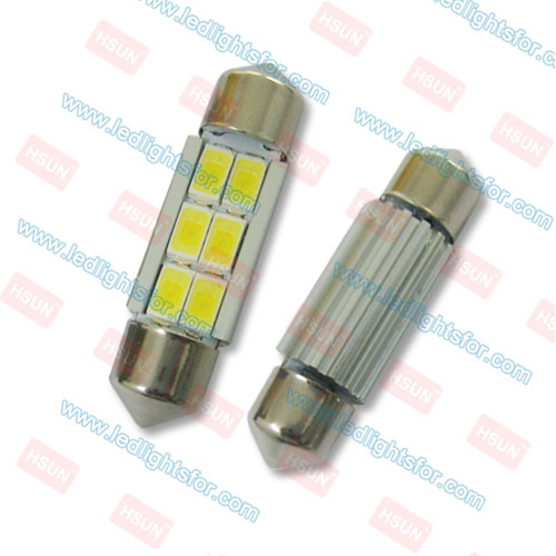 4x Ampoules LED COB C5W Festoon 39mm Blanc Canbus - Pour Plafonnier, Plaque D'Immatriculation - 6500K, 9-28V